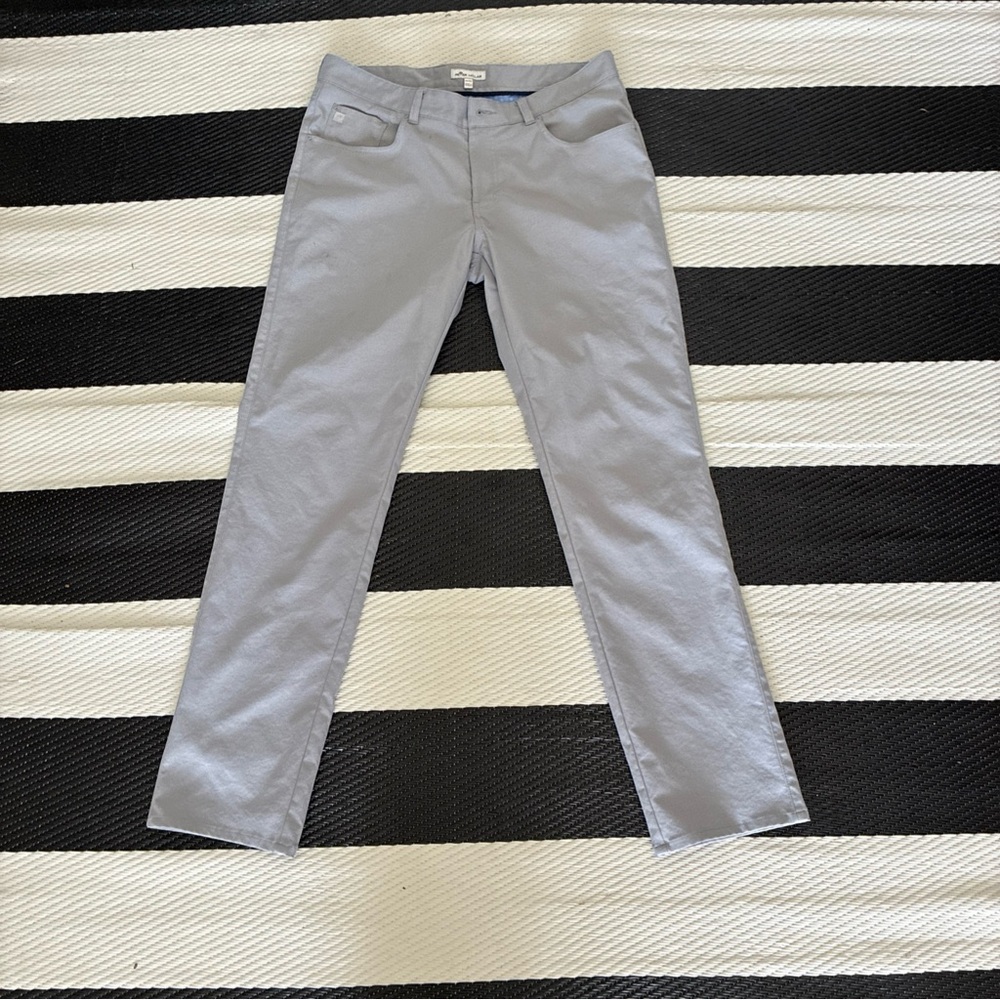 Peter Millar Light Gray golf pants 34 x 32